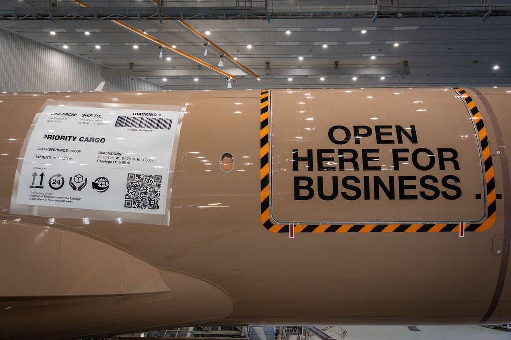 The Cargo Door of the A350F. Image Credit: Airbus