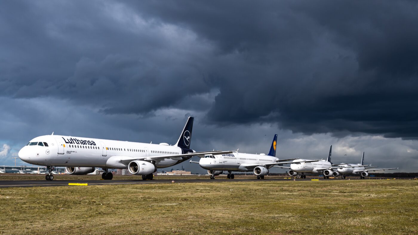 Planes waiting
