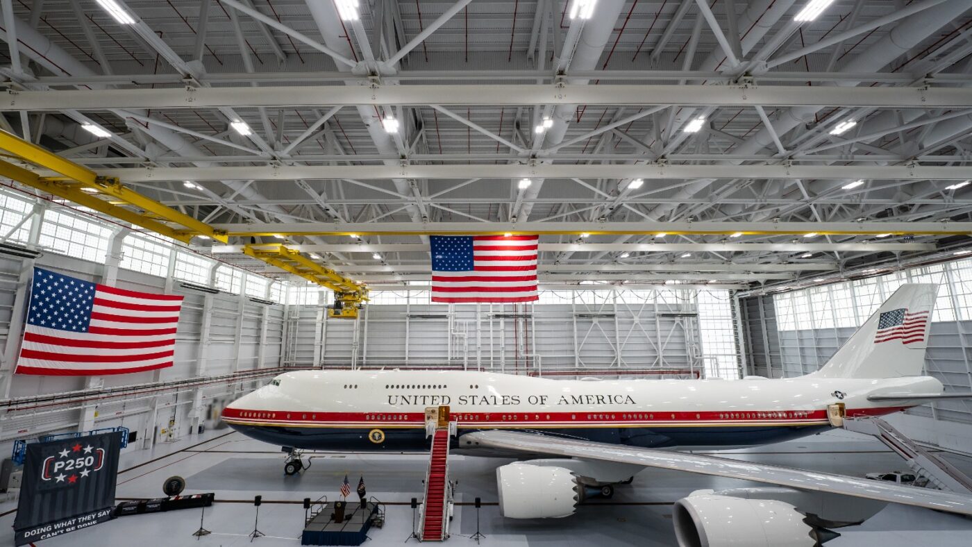 Emergency Slide Deploys On Qatari-Gifted Air Force One Before President Trump’s Flight