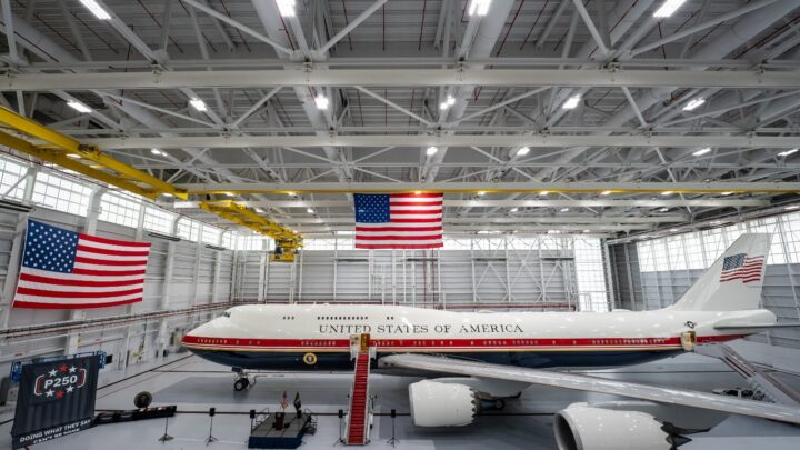 Emergency Slide Deploys On Qatari-Gifted Air Force One Before President Trump’s Flight