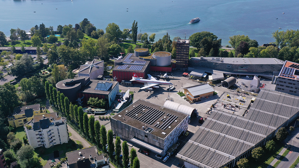 Image Credit: Courtesy of Verkehrshaus - A former Swissair Convair 990 Coronado already stands outside the museum’s aviation