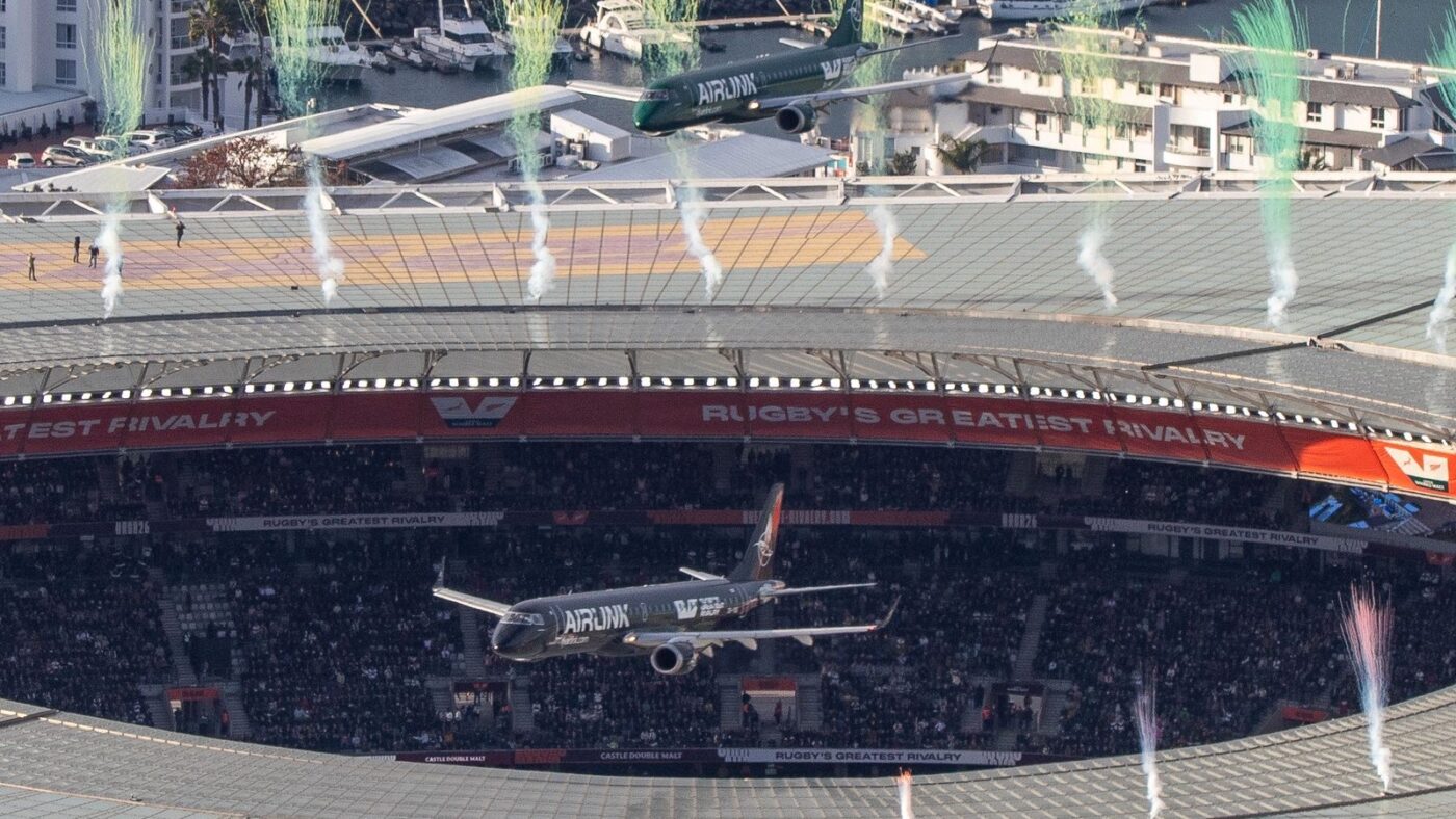 Airlink withdraws FNB Stadium flyover as SACAA reviews Cape Town formation flight