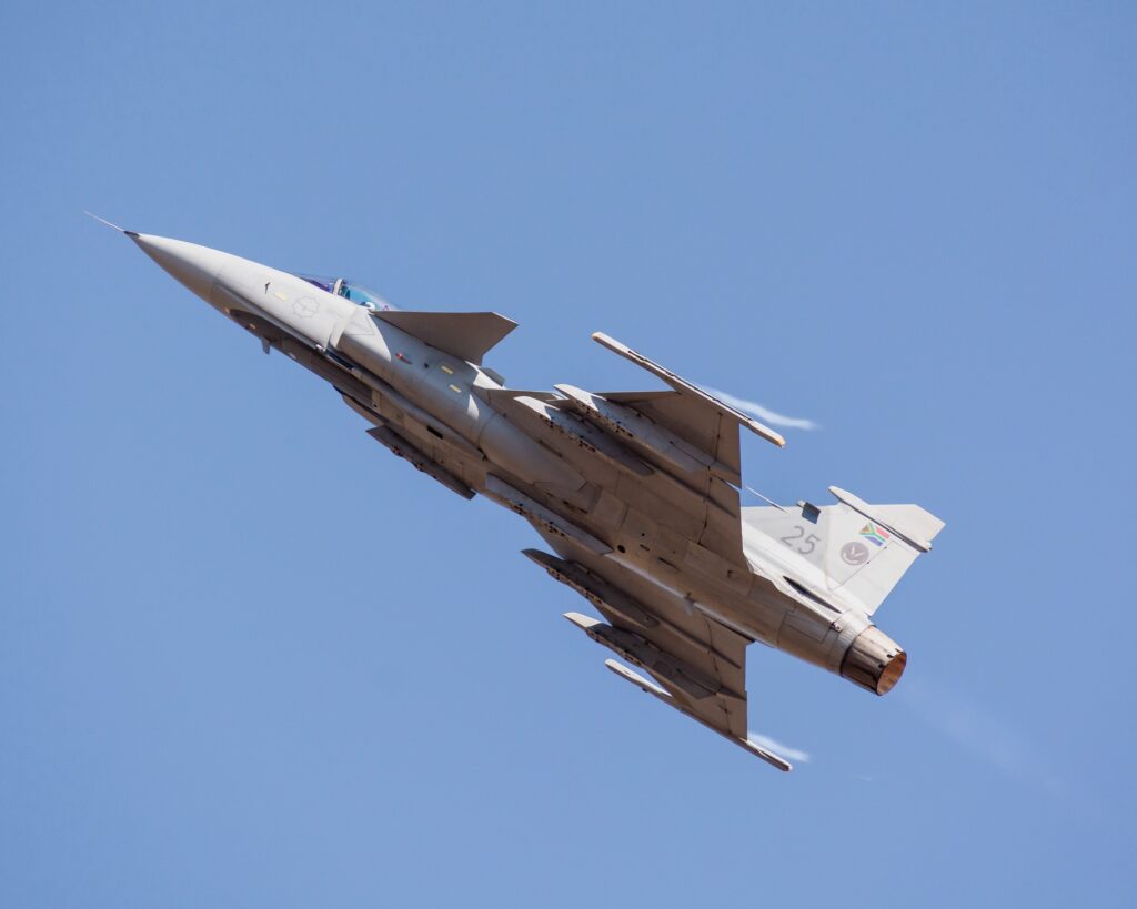 Jabulani Mabona Callsign Cipher Putting the Gripen through its paces. Image Credit: Jacob Shevel | Aviation24news