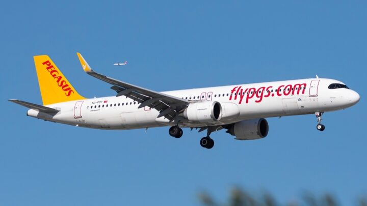 Pegasus Airbus Lines Up for Takeoff in the Wrong Direction at Frankfurt Airport